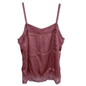 Coquette ATL Studio Womens Cami Tank Top Size 12 Pink Romantic Soft Girl Lined
